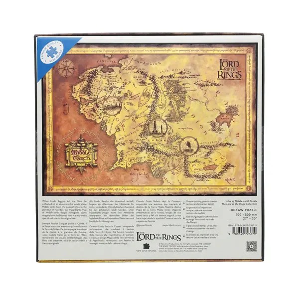 Weitere Ansicht: Karte von Mittelerde 1000 Teile Puzzle