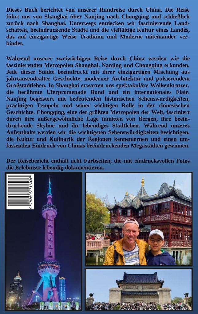 Weitere Ansicht: Rundreise China Shanghai Nanjing Chongqing | Wolfgang Pade