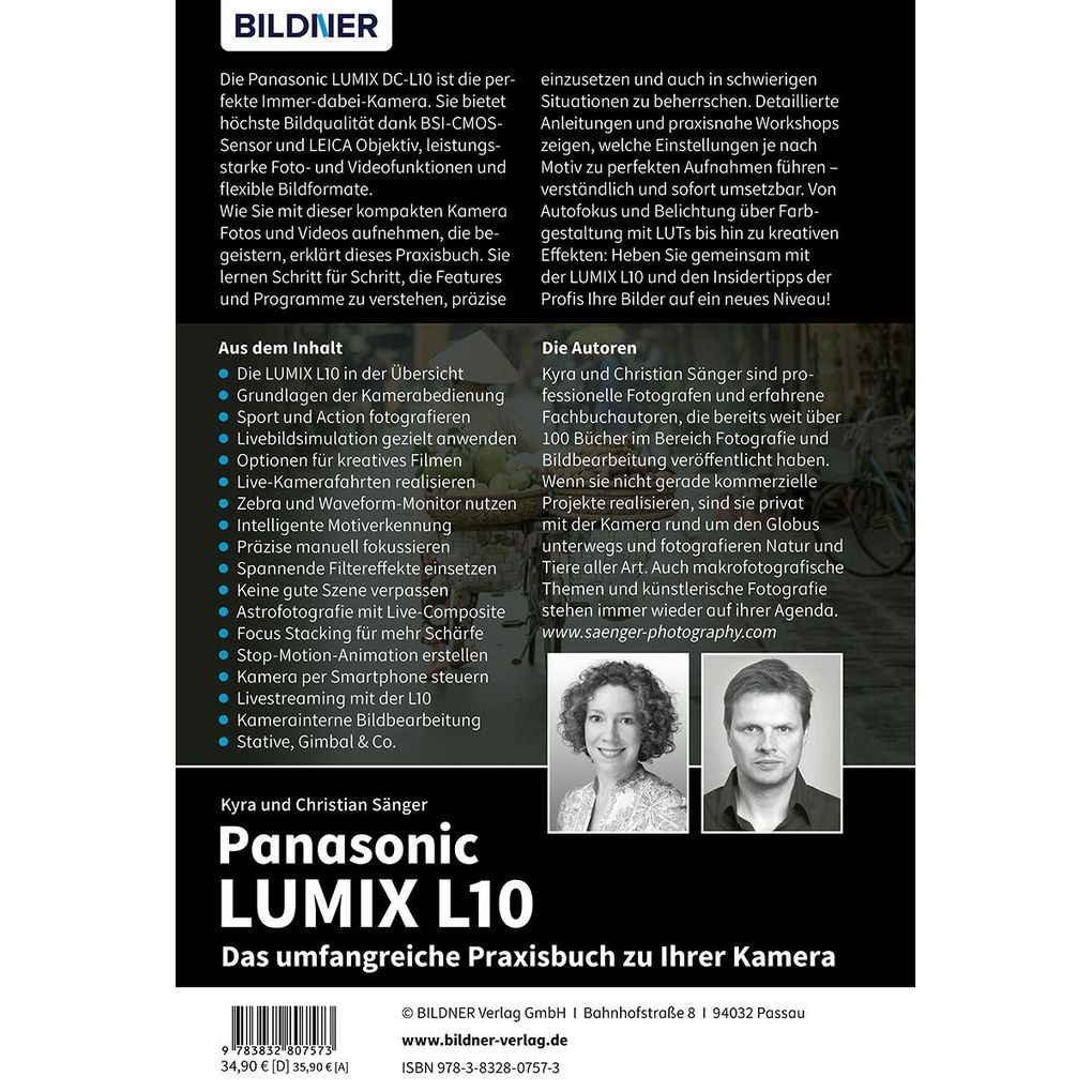 Weitere Ansicht: Panasonic LUMIX L10 - Das umfangreiche Praxisbuch zu Ihrer Kamera | Kyra Sänger, Christian Sänger