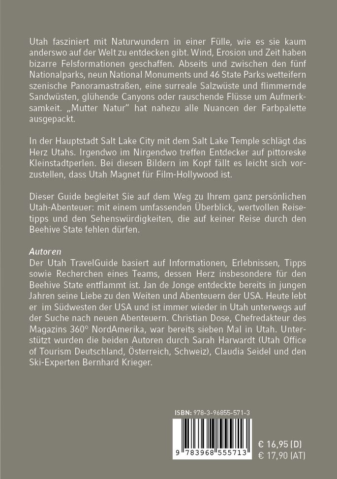 Weitere Ansicht: USA - Utah TravelGuide | Sarah Harwardt, Claudia Seidel, Christian Dose, Jan de Jonge, Bernhard Krieger
