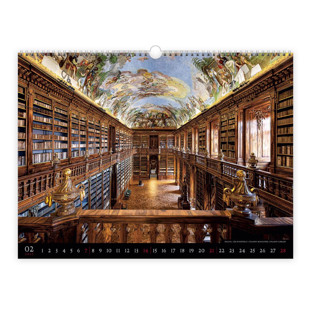 Weitere Ansicht: TRÖTSCH - Wandkalender Bibliotheca 2027