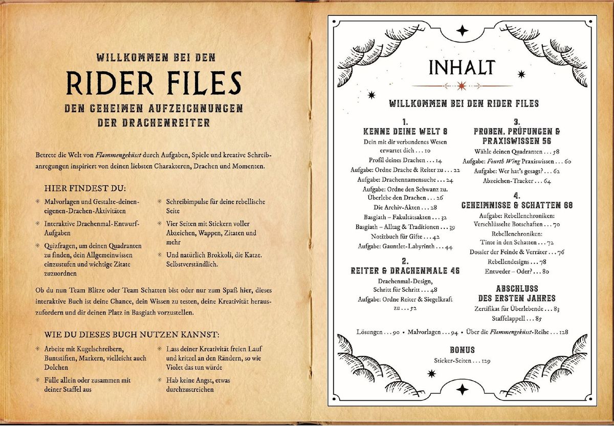 Weitere Ansicht: Fourth Wing: The Rider Files - Das offizielle Activity- und Stickerbuch