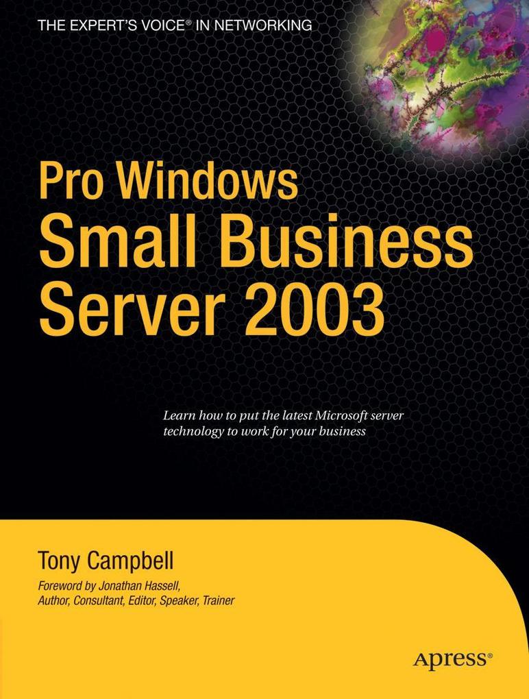 Produktbild: Pro Windows Small Business Server 2003 | Tony Campbell