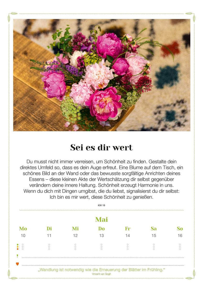 Weitere Ansicht: Auszeit Lebenslust Kalender 2027 - Wandkalender | Stefan Goedecke