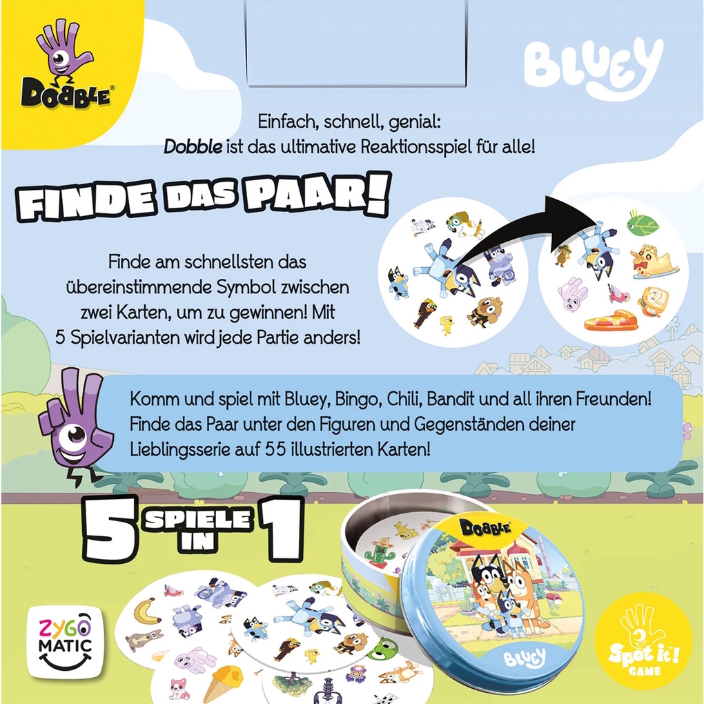 Weitere Ansicht: Zygomatic - Dobble Bluey | Denis Blanchot, Jacques Cottereau