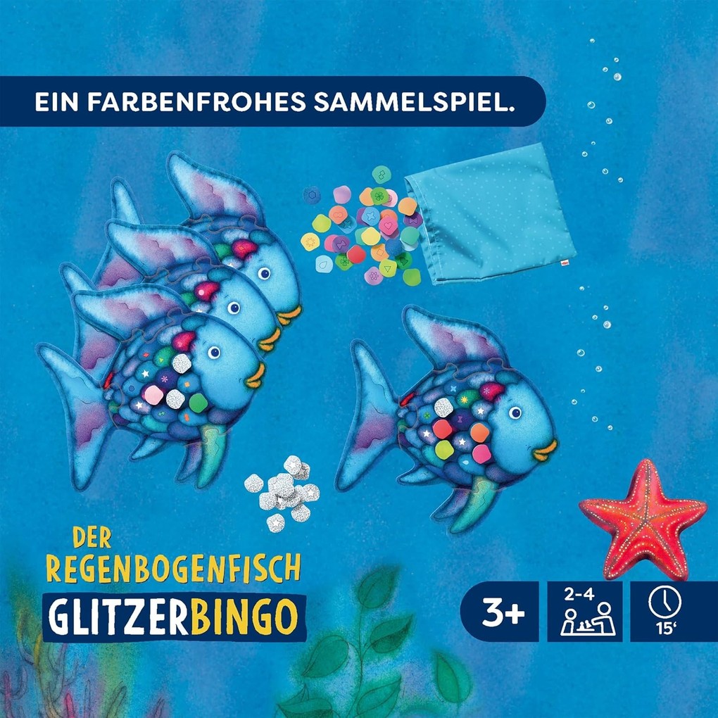 Weitere Ansicht: Der Regenbogenfisch - Glitzer-Bingo