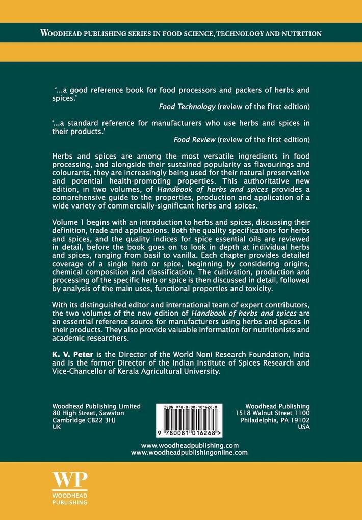 Weitere Ansicht: Handbook of Herbs and Spices