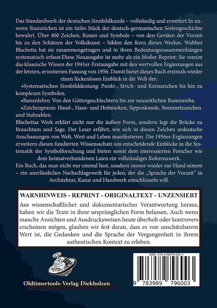 Weitere Ansicht: Buch der Deutschen Sinnzeichen | Blachetta Walther