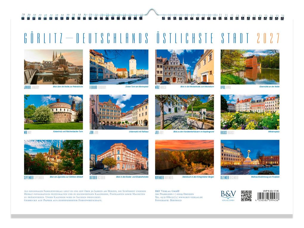 Weitere Ansicht: Kalender Görlitz 2027 - Deutschlands östlichste Stadt