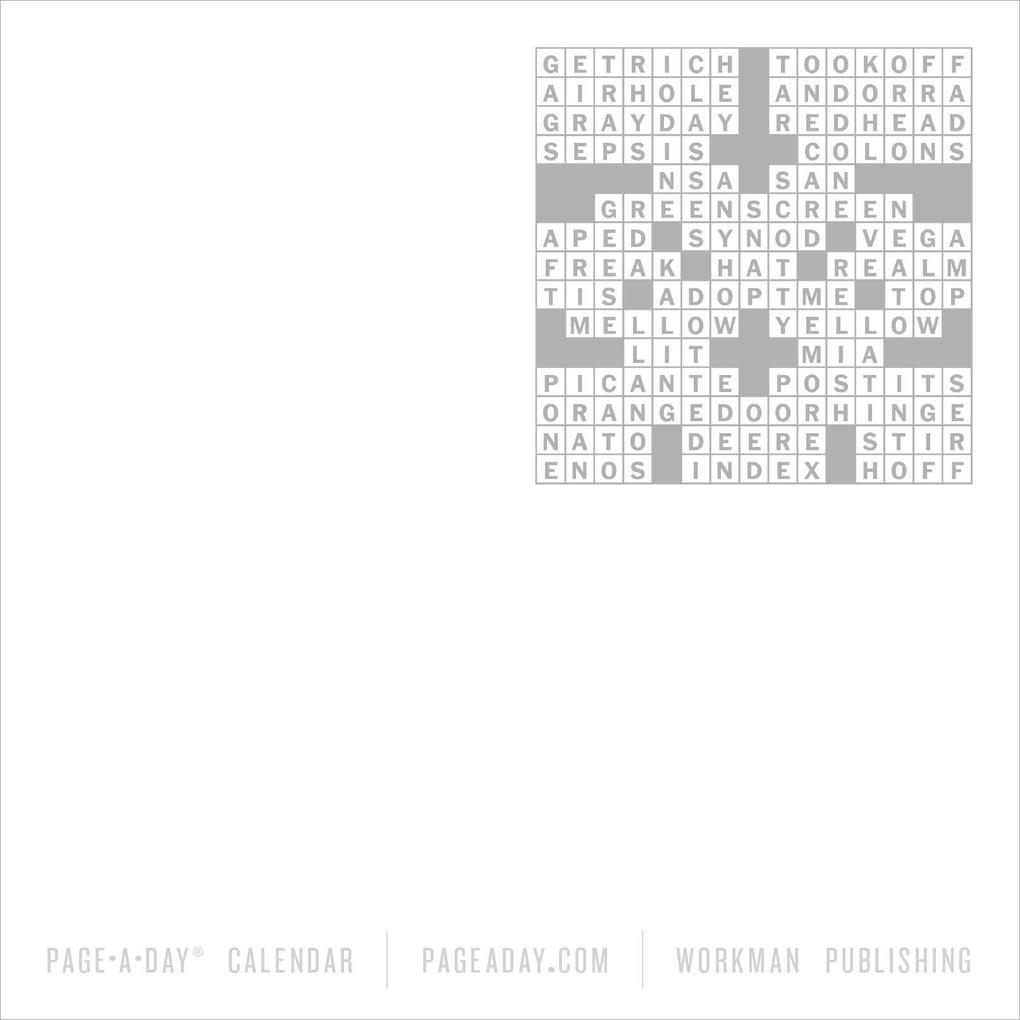 Weitere Ansicht: The New York Times Crossword Page-A-Day® Calendar 2027