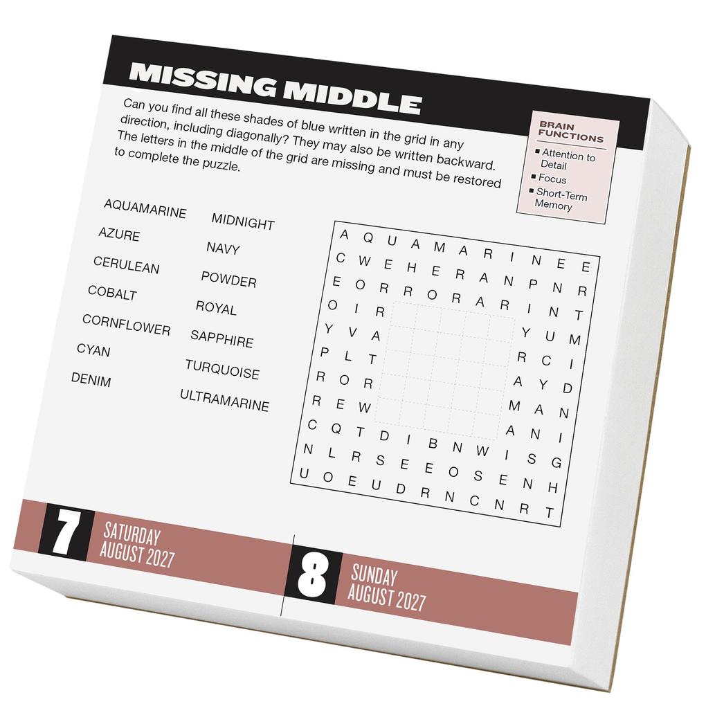 Weitere Ansicht: Brainpower Puzzles Page-A-Day® Calendar 2027 | Gareth Moore