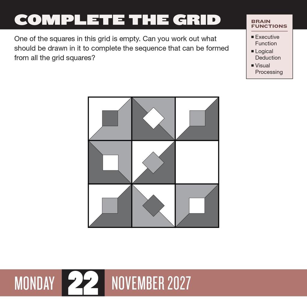 Weitere Ansicht: Brainpower Puzzles Page-A-Day® Calendar 2027 | Gareth Moore