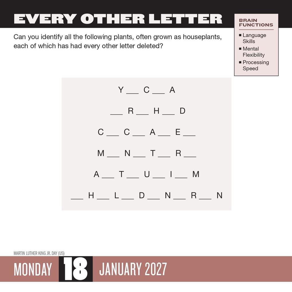 Weitere Ansicht: Brainpower Puzzles Page-A-Day® Calendar 2027 | Gareth Moore