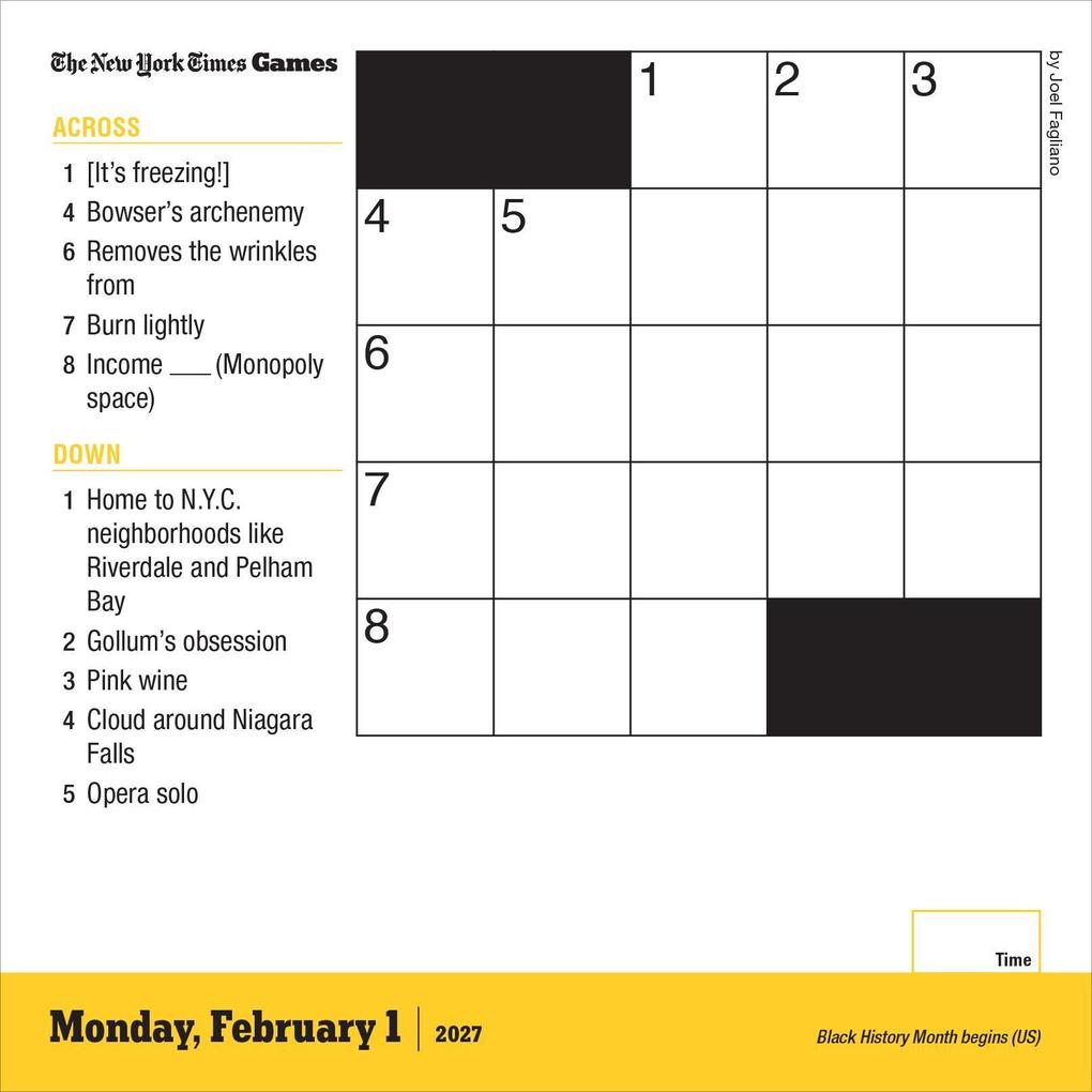 Weitere Ansicht: The New York Times Mini Crossword Page-A-Day® Calendar 2027