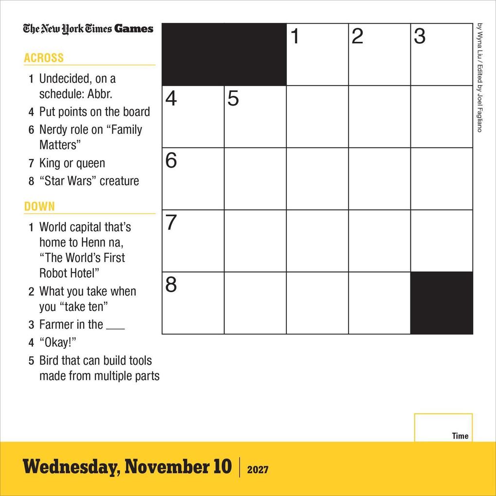 Weitere Ansicht: The New York Times Mini Crossword Page-A-Day® Calendar 2027
