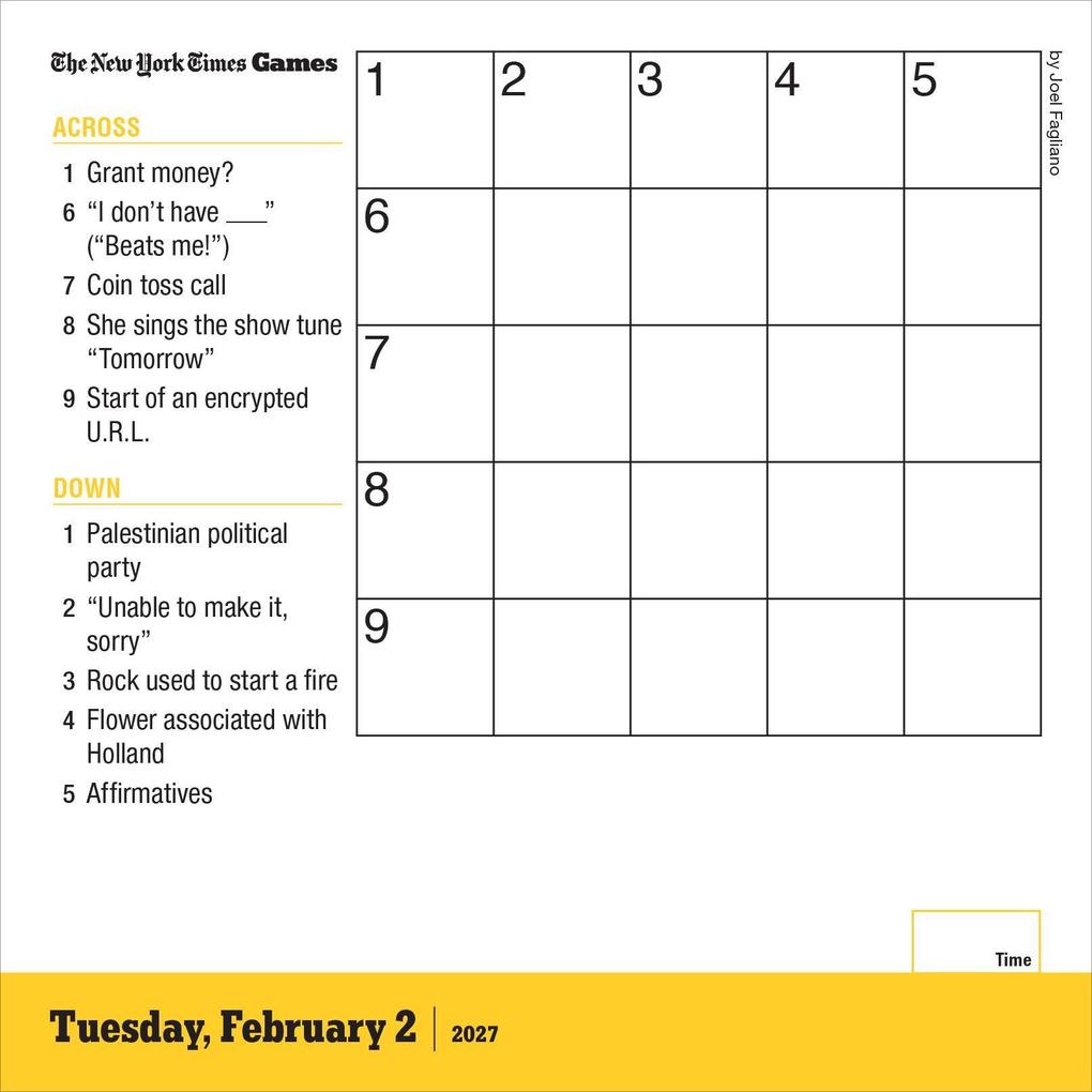 Weitere Ansicht: The New York Times Mini Crossword Page-A-Day® Calendar 2027