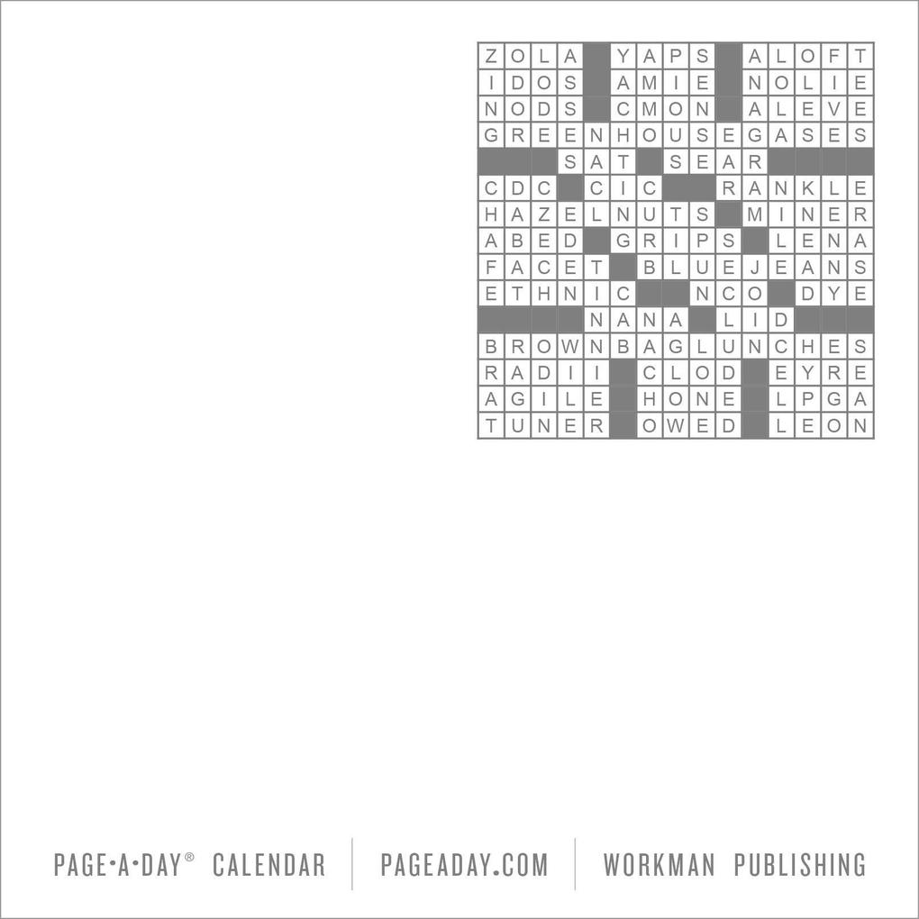 Weitere Ansicht: Mensa® 10-Minute Crossword Puzzles Page-A-Day® Calendar 2027 | Stanley Newman