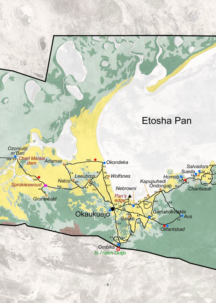 Weitere Ansicht: ETOSHA KARTE mit Fotogalerie