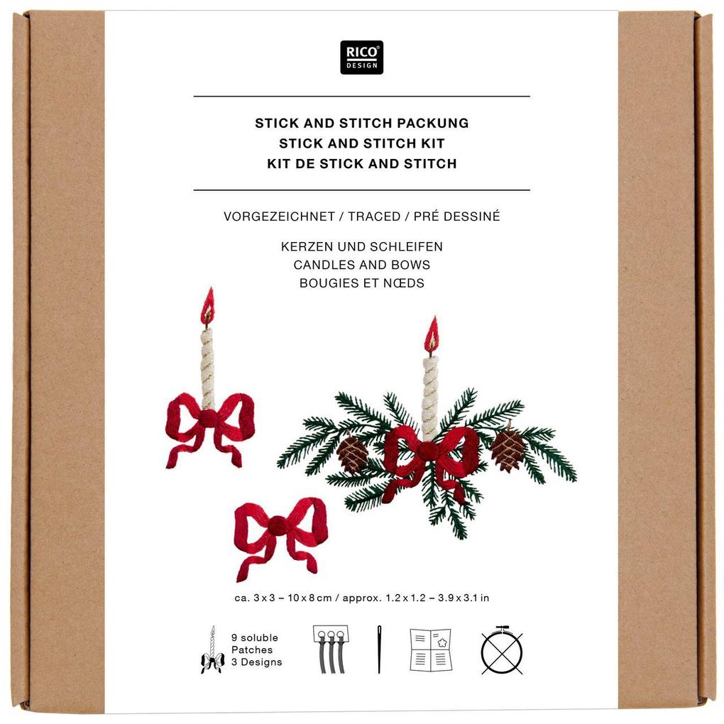 Weitere Ansicht: Stick & Stitch Packung, Kerzen und Schleifen