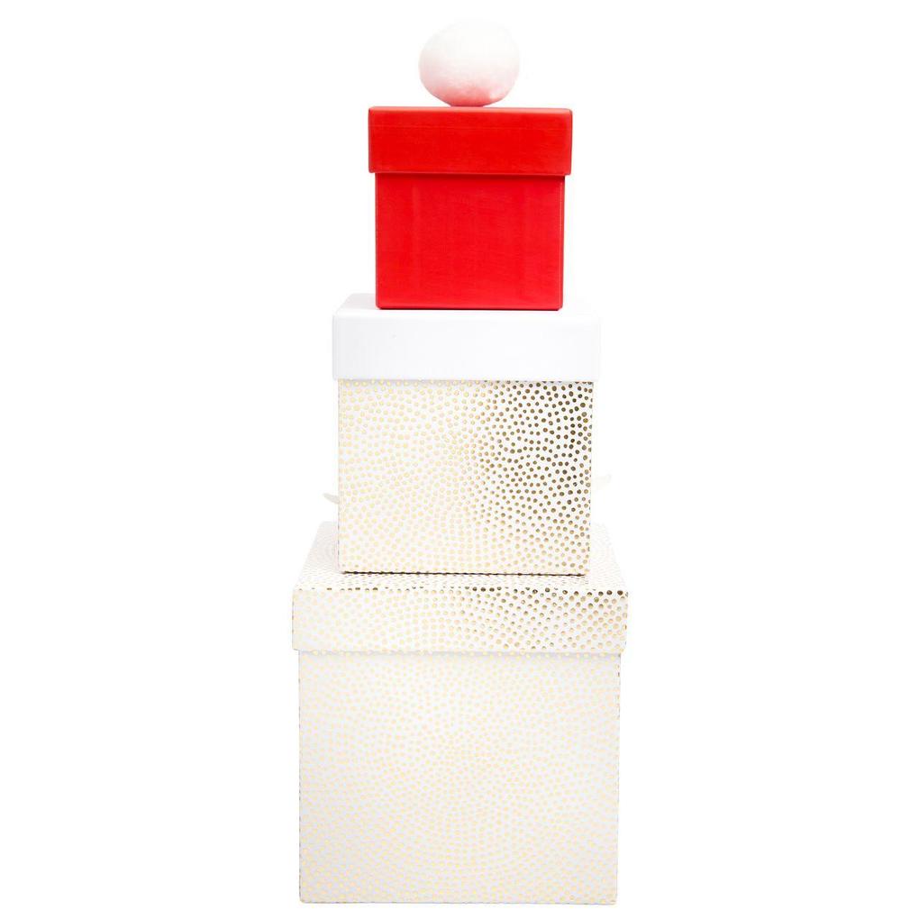 Weitere Ansicht: Geschenkboxen-Set Weihnachtsmann, Advent, FSC MIX