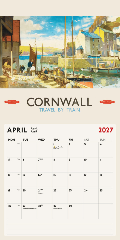 Weitere Ansicht: Vintage Railway Posters Kalender 2027