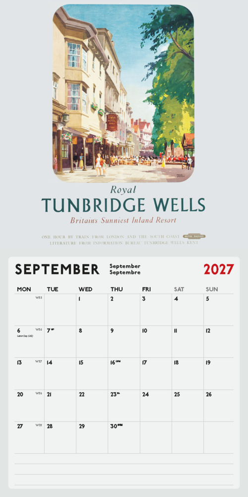 Weitere Ansicht: Vintage Railway Posters Kalender 2027