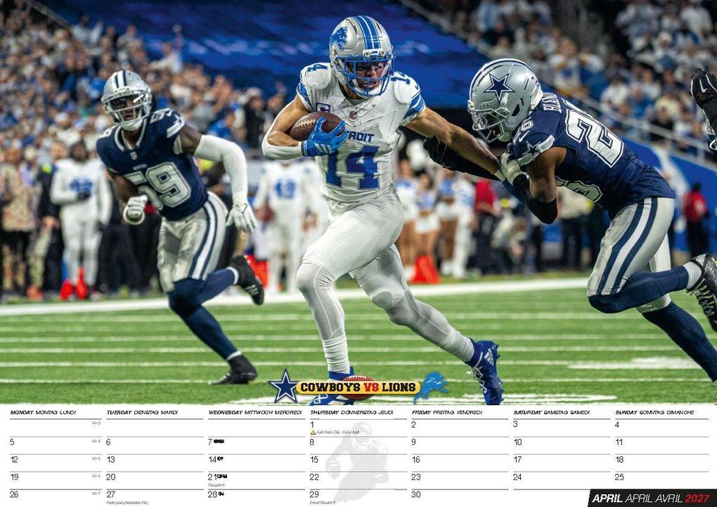 Weitere Ansicht: American Football NFL Kalender 2027 | Patrick Mahomes, Lamar Jackson, Tyreek Hill