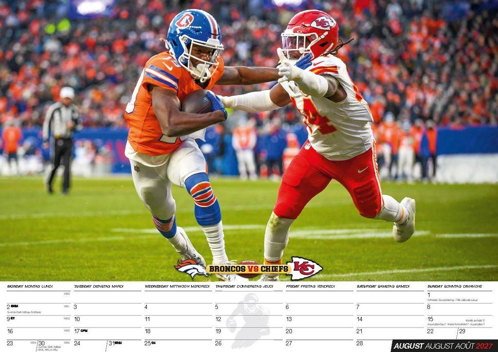 Weitere Ansicht: American Football NFL Kalender 2027 | Patrick Mahomes, Lamar Jackson, Tyreek Hill