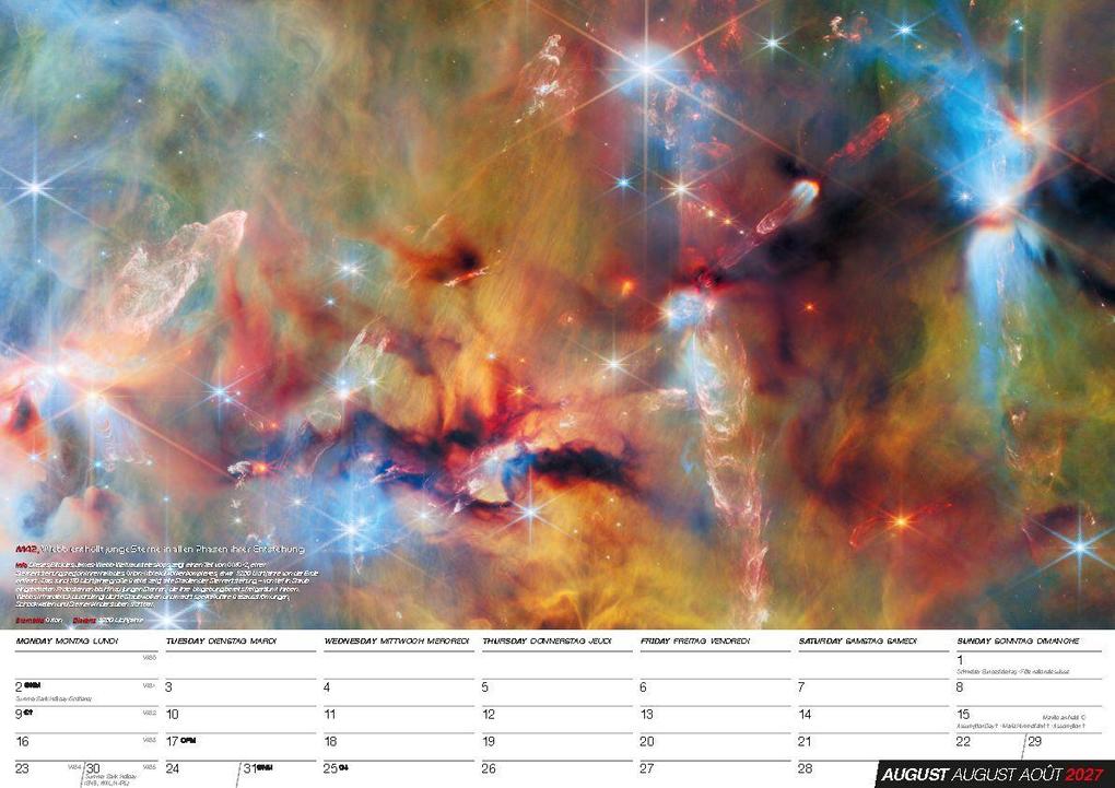 Weitere Ansicht: NASA Astronomie: Faszination Weltall - Weltraum Kalender 2027 - Galaxien, Sterne, Planeten, Universum