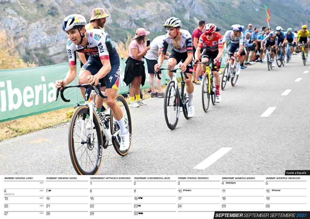 Weitere Ansicht: Radsport Kalender 2027 | Tadej Pogacar, Jonas Vingegaard, Oscar Onley