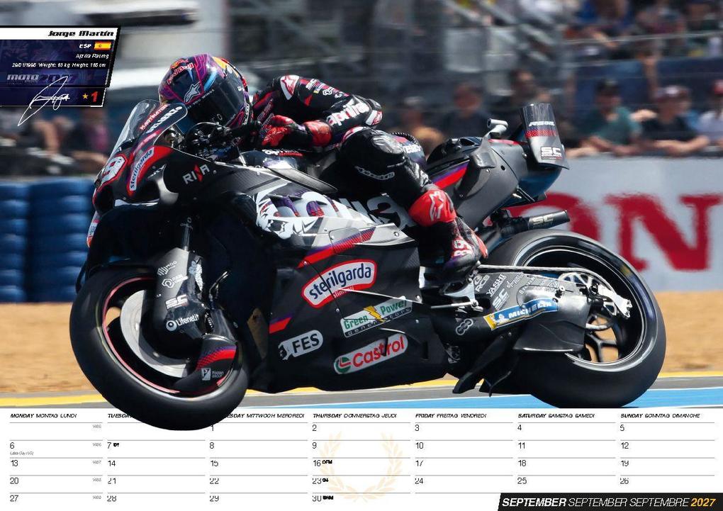 Weitere Ansicht: Moto GP Kalender 2027 - Offizieller MotoGP Kalender | Fabio Quartararo, Francesco Bagnaia, Marc Marquez