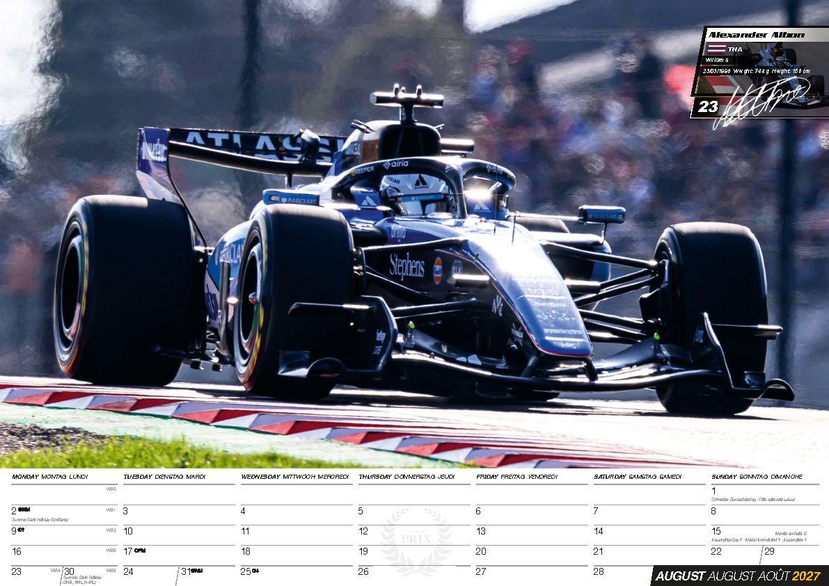 Weitere Ansicht: Formel 1 Kalender 2027 | Lewis Hamilton, Max Verstappen, Andrea Kimi Antonelli, Charles Leclerc