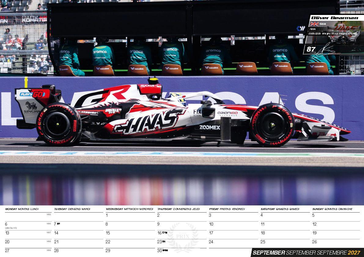 Weitere Ansicht: Formel 1 Kalender 2027 | Lewis Hamilton, Max Verstappen, Andrea Kimi Antonelli, Charles Leclerc