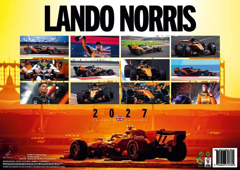 Weitere Ansicht: Lando Norris Kalender 2027 | Lando Norris