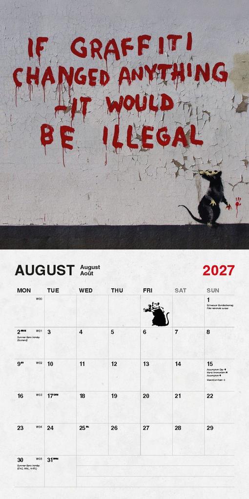 Weitere Ansicht: Banksy Kalender 2027 | Robin Banksy
