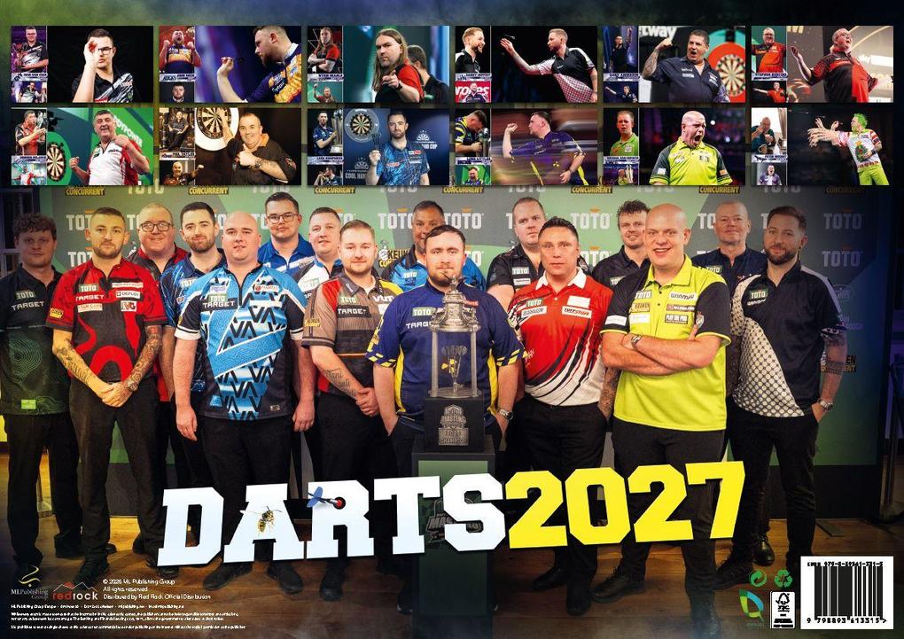 Weitere Ansicht: Darts Kalender 2027 | Michael van Gerwen, Peter Wright, Luke Littler