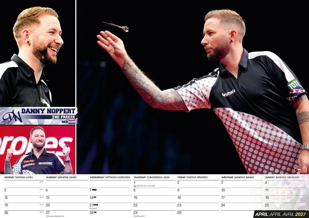 Weitere Ansicht: Darts Kalender 2027 | Michael van Gerwen, Peter Wright, Luke Littler
