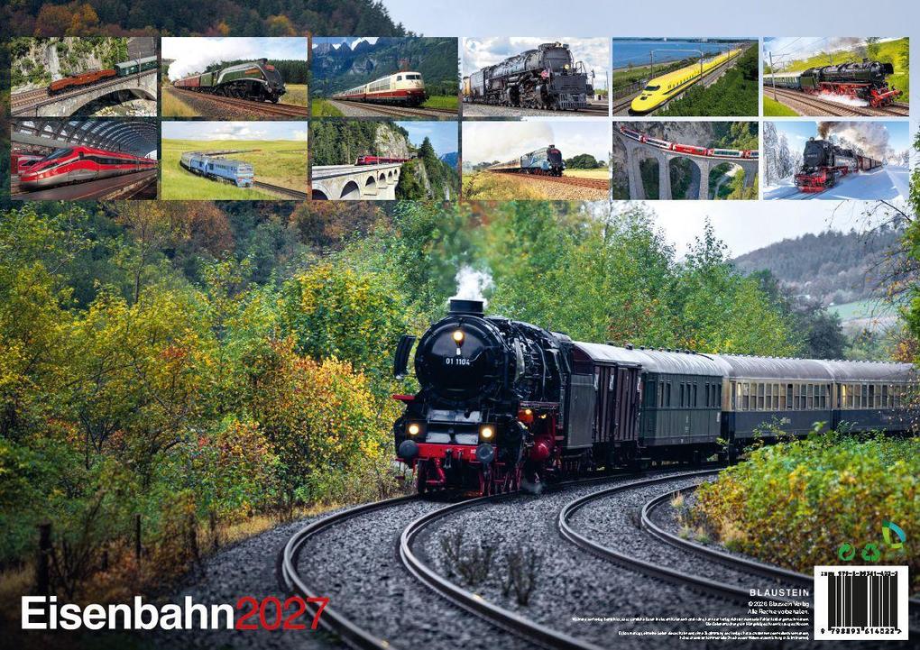 Weitere Ansicht: Eisenbahn Kalender 2027 - Der Eisenbahnkalender | Blaustein