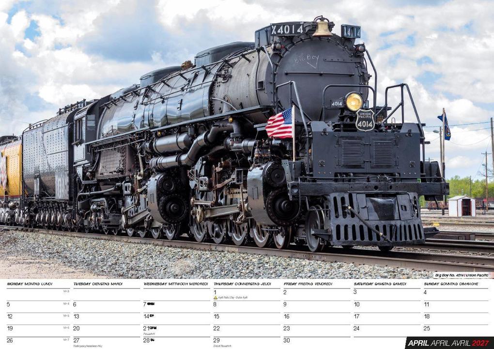 Weitere Ansicht: Eisenbahn Kalender 2027 - Der Eisenbahnkalender | Blaustein