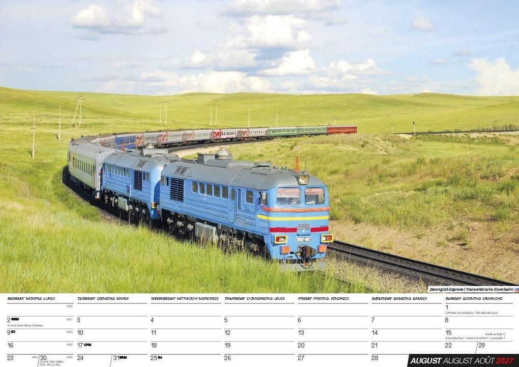 Weitere Ansicht: Eisenbahn Kalender 2027 - Der Eisenbahnkalender | Blaustein