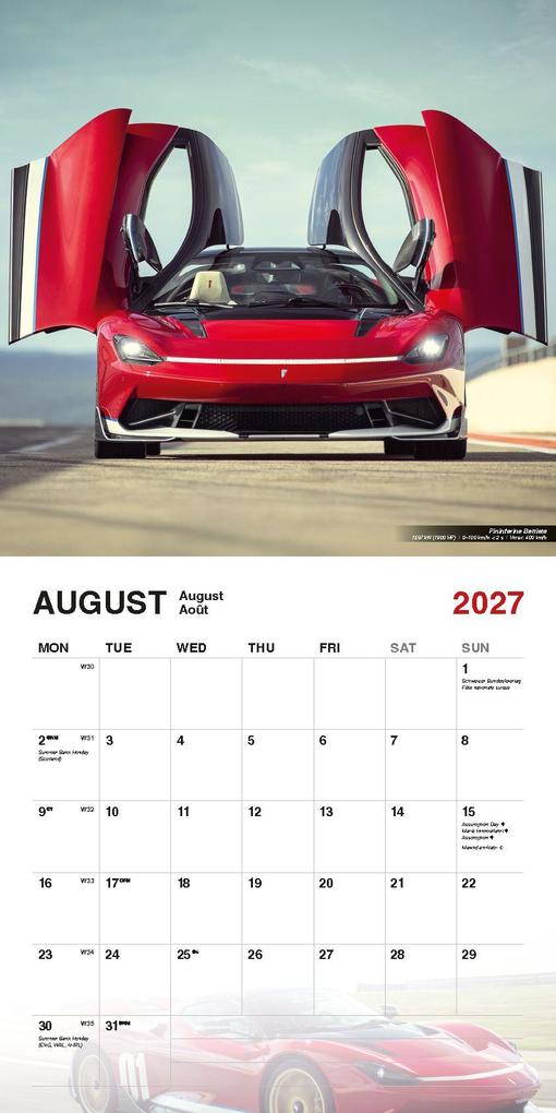 Weitere Ansicht: Super Cars Kalender 2027