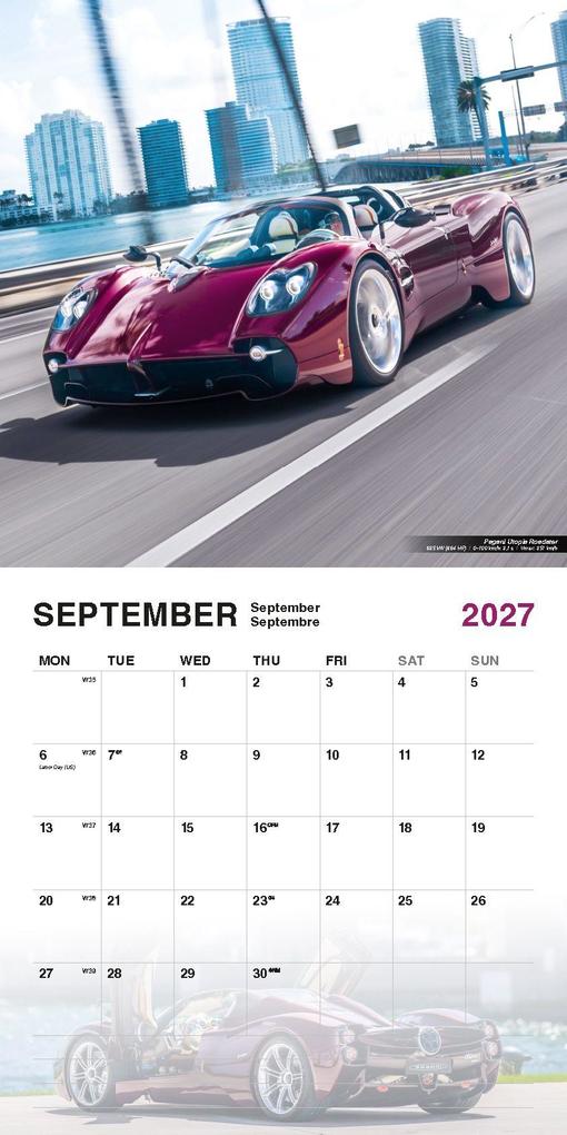 Weitere Ansicht: Super Cars Kalender 2027