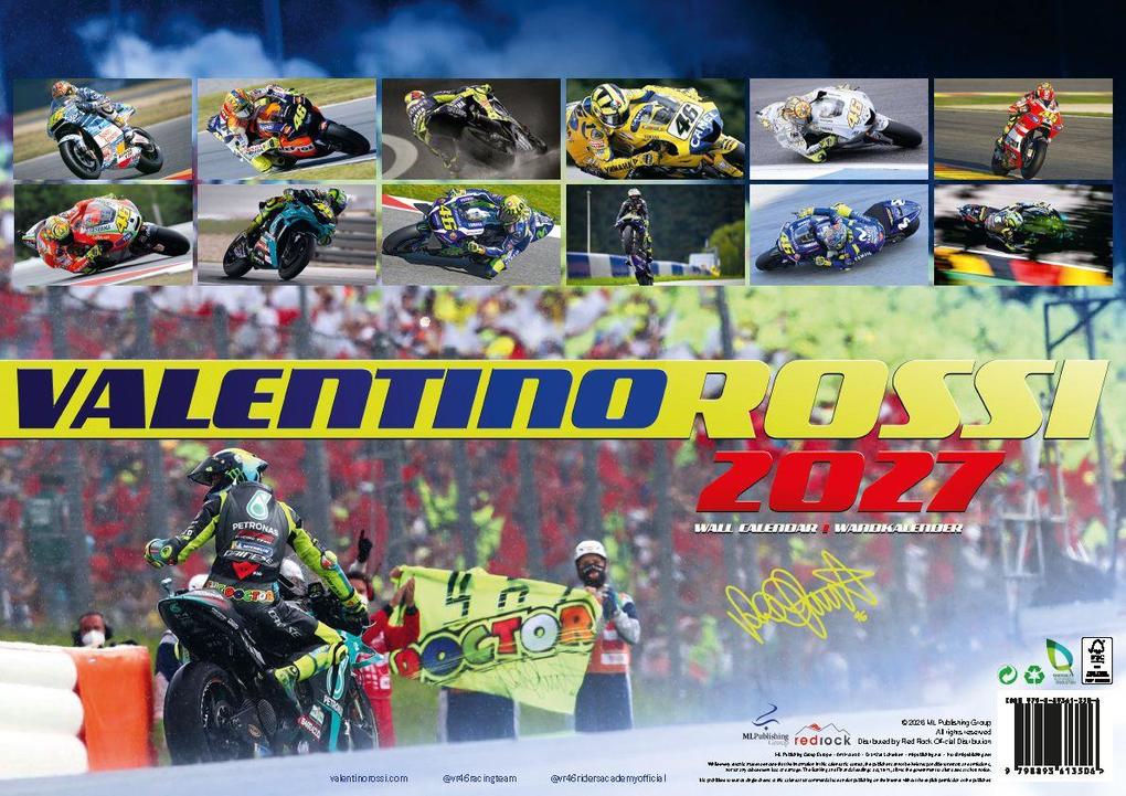 Weitere Ansicht: Valentino Rossi Kalender 2027 - Die MotoGP Legende | Valentino Rossi