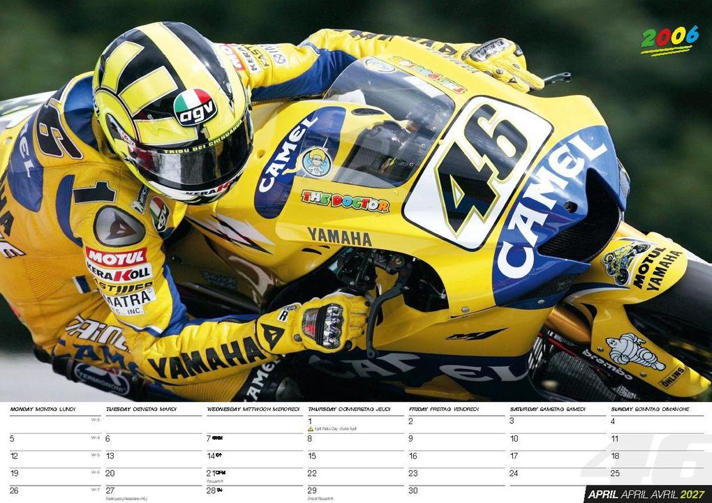 Weitere Ansicht: Valentino Rossi Kalender 2027 - Die MotoGP Legende | Valentino Rossi