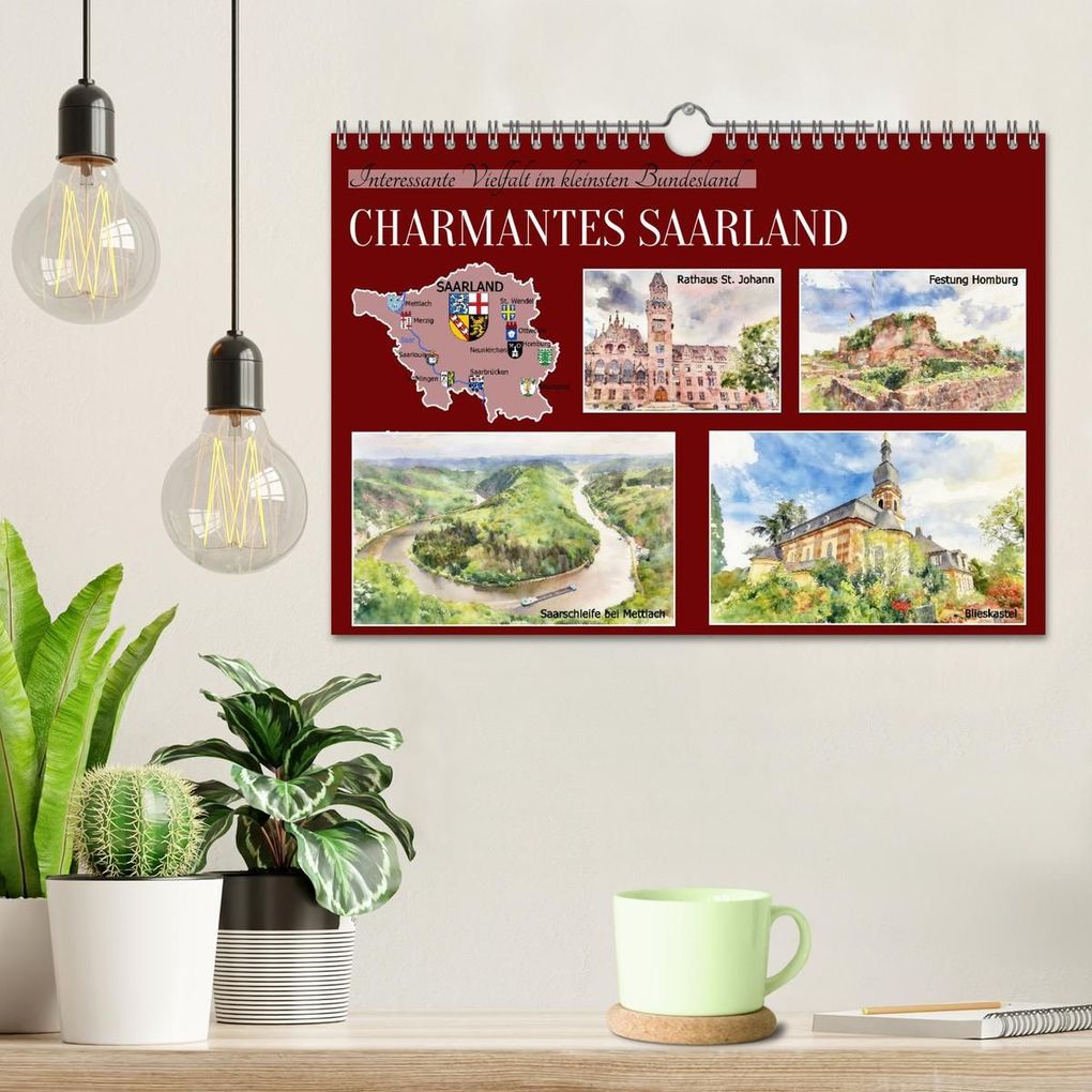 Weitere Ansicht: Charmantes Saarland (Wandkalender 2027 DIN A4 quer), CALVENDO Monatskalender | Claudia Kleemann, Calvendo