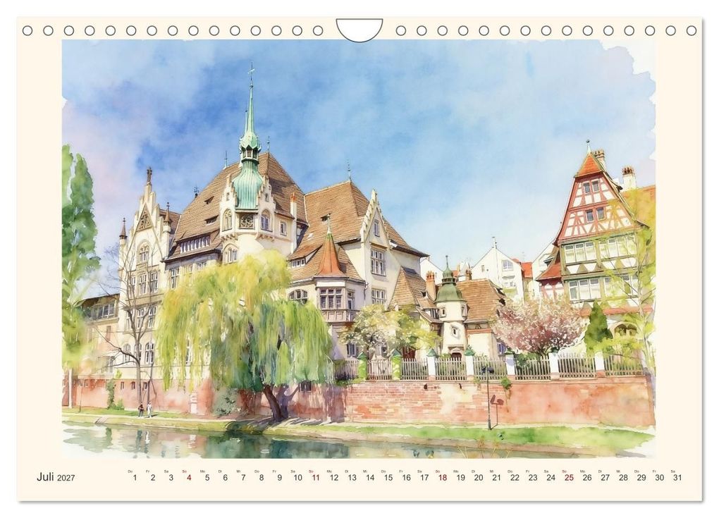 Weitere Ansicht: Charmantes Saarland (Wandkalender 2027 DIN A4 quer), CALVENDO Monatskalender | Claudia Kleemann, Calvendo