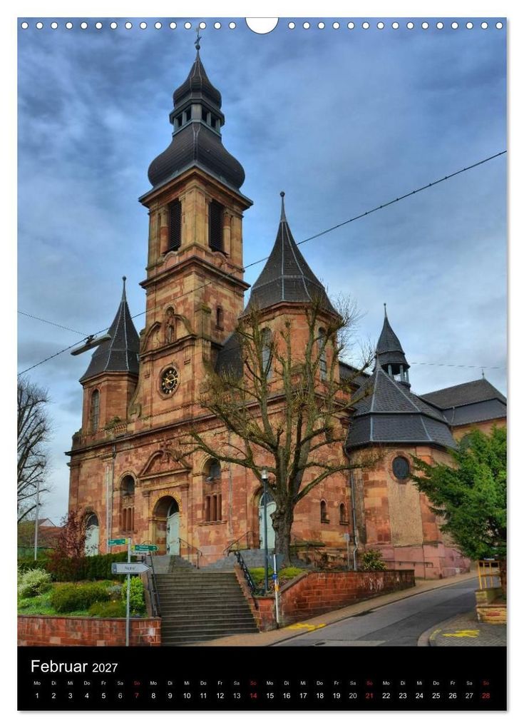 Weitere Ansicht: Sa(ar)krale Baukunst - Kirchenarchitektur im Saarland (Wandkalender 2027 DIN A3 hoch), CALVENDO Monatskalender | Thomas Bartruff, Calvendo