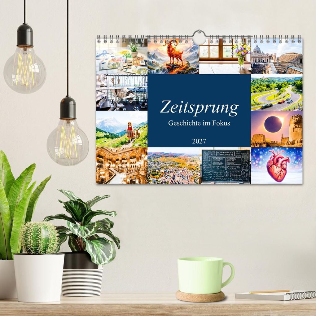Weitere Ansicht: Zeitsprung - Geschichte im Fokus (Wandkalender 2027 DIN A4 quer), CALVENDO Monatskalender | Cristina Melas, Calvendo