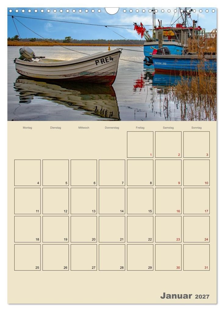 Weitere Ansicht: Ostseebad Prerow - Ein Darßer Moment - Terminplaner (Wandkalender 2027 DIN A3 hoch), CALVENDO Monatskalender | Lisa Xilef, Calvendo