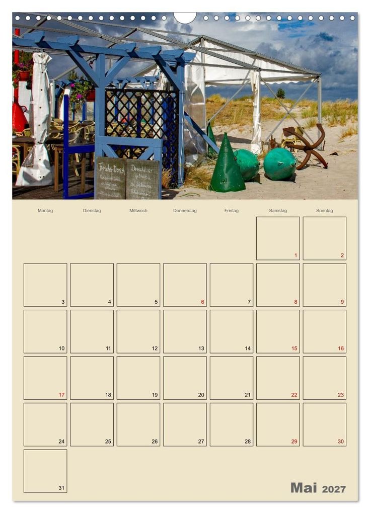 Weitere Ansicht: Ostseebad Prerow - Ein Darßer Moment - Terminplaner (Wandkalender 2027 DIN A3 hoch), CALVENDO Monatskalender | Lisa Xilef, Calvendo